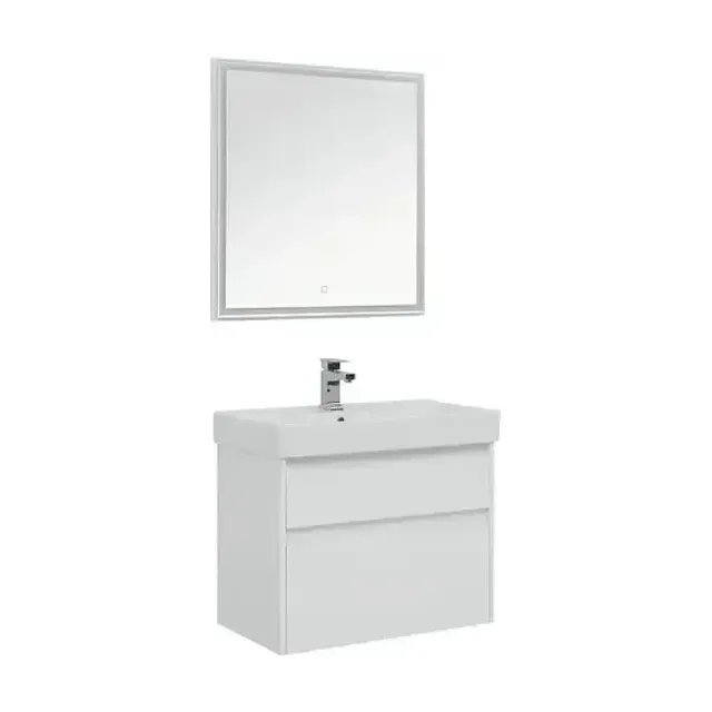 Комплект мебели Aquanet Nova Lite 75 белый глянец 2 ящика