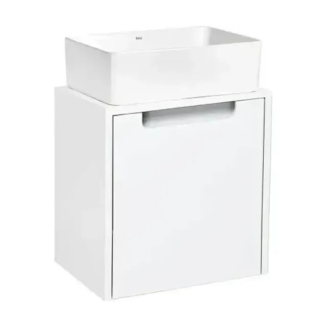 Тумба с раковиной Runo Бари микра 40 R (раковина Duo 38*24)