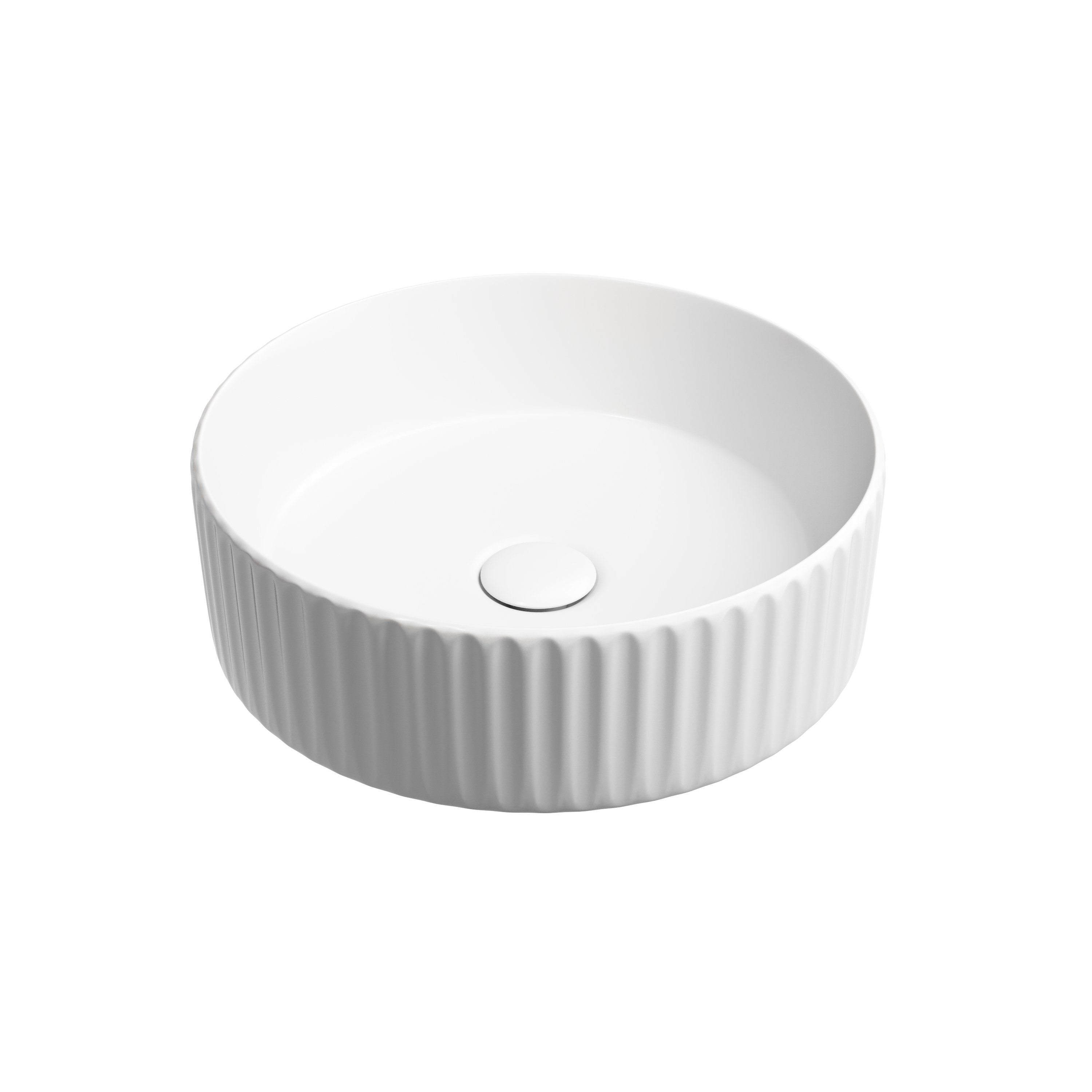 Раковина из сантехнического фарфора Ceramica Nova Элемент (Element) 36 см CN6057MW накладная цвет белый матовый