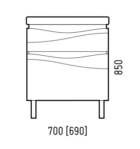 Раковина "Патио 70" Corozo