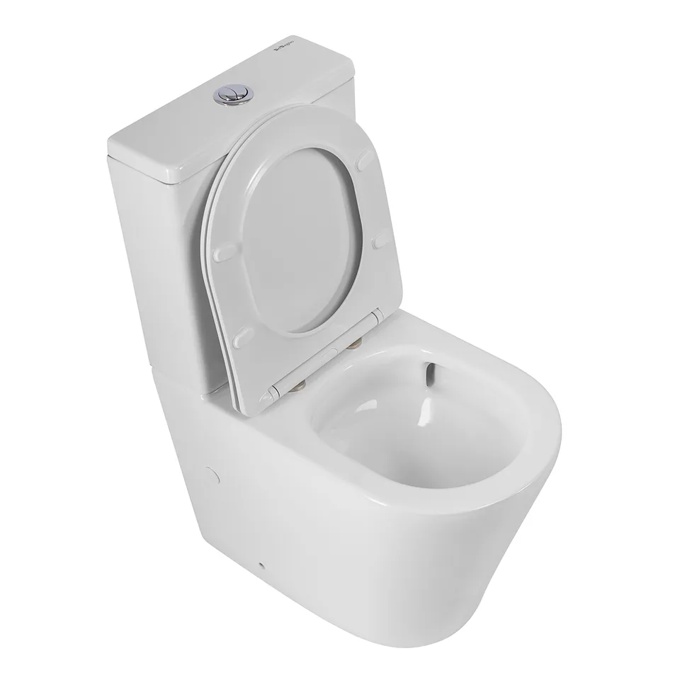 Унитаз-компакт безободковый BelBagno FLAY-TOR BB2149CP-TOR/SC/BB2149T