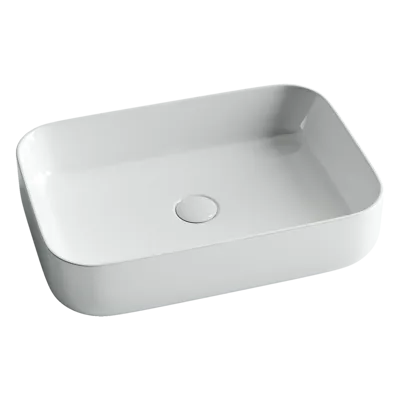 Раковина из сантехнического фарфора Ceramica Nova Элемент (Element) 60 см CN5004 накладная цвет белый