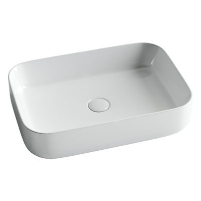 Раковина из сантехнического фарфора Ceramica Nova Элемент (Element) 60 см CN5004 накладная цвет белый