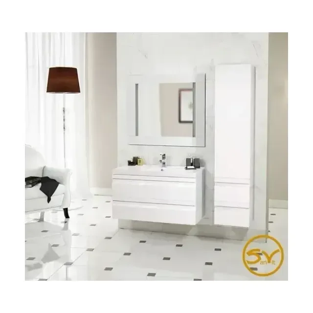 Комплект мебели SanVit Тема 80 белый глянец