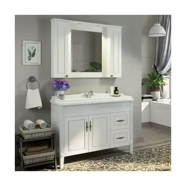 Комплект мебели Comforty Палермо 120 белый глянец (раковина Comforty 3312)