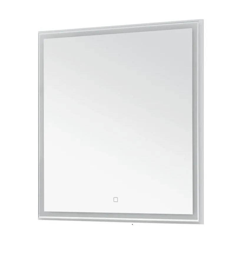 Зеркало Aquanet Nova Lite 75 белый глянец с Led подсветкой
