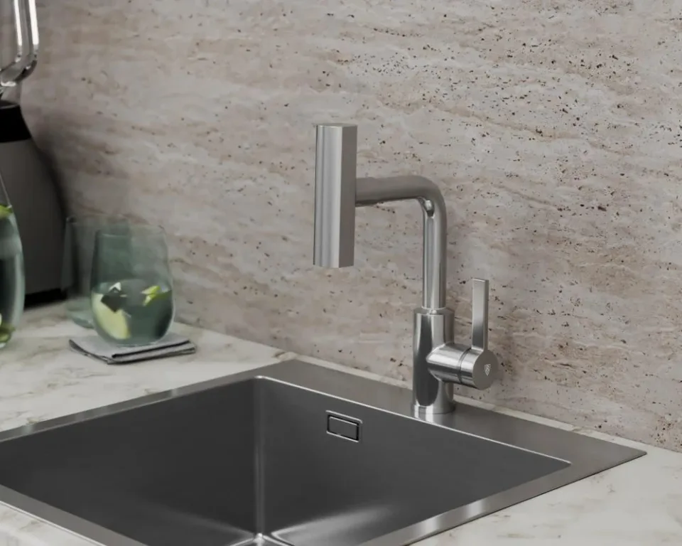 Смеситель Rush Tinos TI3732-17 для кухни с мультифункциональным изливом хром