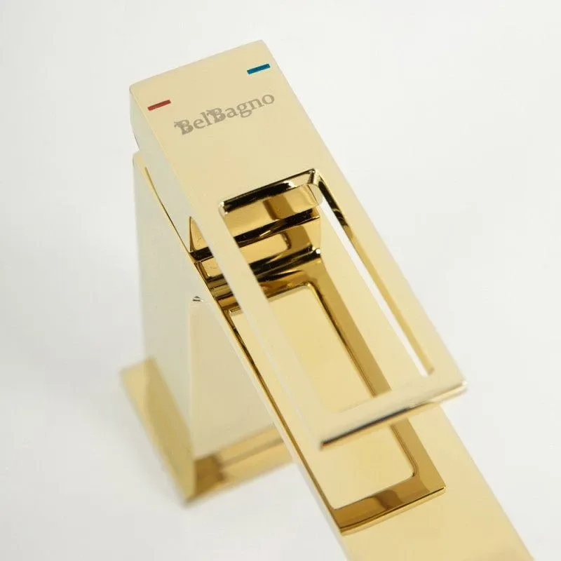 Смеситель BelBagno Луче (Luce) LUC-LVM-ORO для раковины,золото