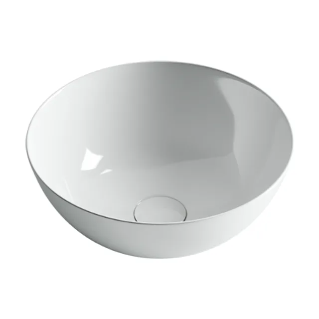 Раковина из сантехнического фарфора Ceramica Nova Элемент (Element) 36 см CN6002 накладная цвет белый