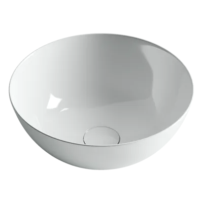 Раковина из сантехнического фарфора Ceramica Nova Элемент (Element) 36 см CN6002 накладная цвет белый