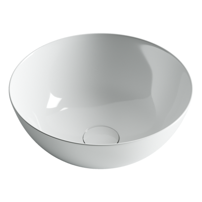 Раковина из сантехнического фарфора Ceramica Nova Элемент (Element) 36 см CN6002 накладная цвет белый