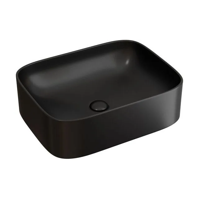 Раковина из сантехнического фарфора Ceramica Nova Элемент (Element) 51 см CN6052MB накладная цвет черный матовый