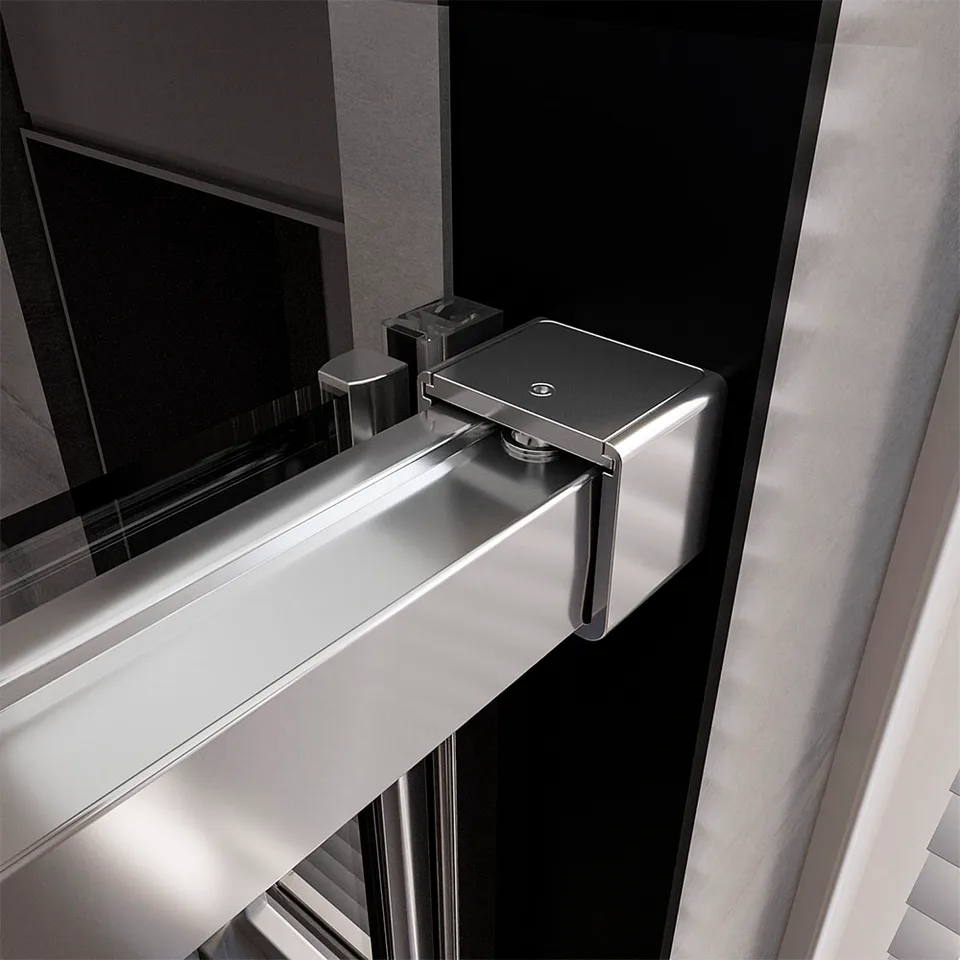 Боковая панель Veconi Premium Trento SP-40CH, 1000х2000, хром, стекло прозрачное