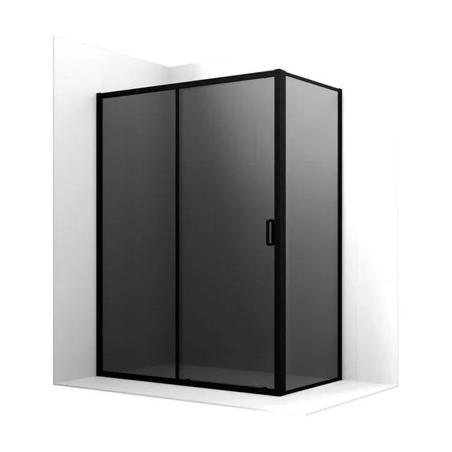 Душевое ограждение Ambassador Forsa 17022222ABB-110ABB (160х110х200) прямоугольник,черный,стекло тонированное,раздвижная