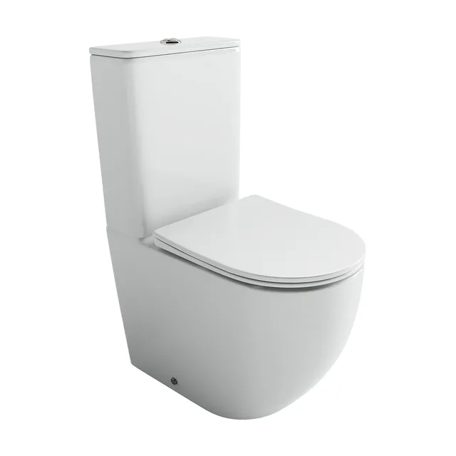Унитаз напольный с бачком Ceramica Nova Мия (Mia) CN1801T белый с сиденьем микролифт смыв торнадо