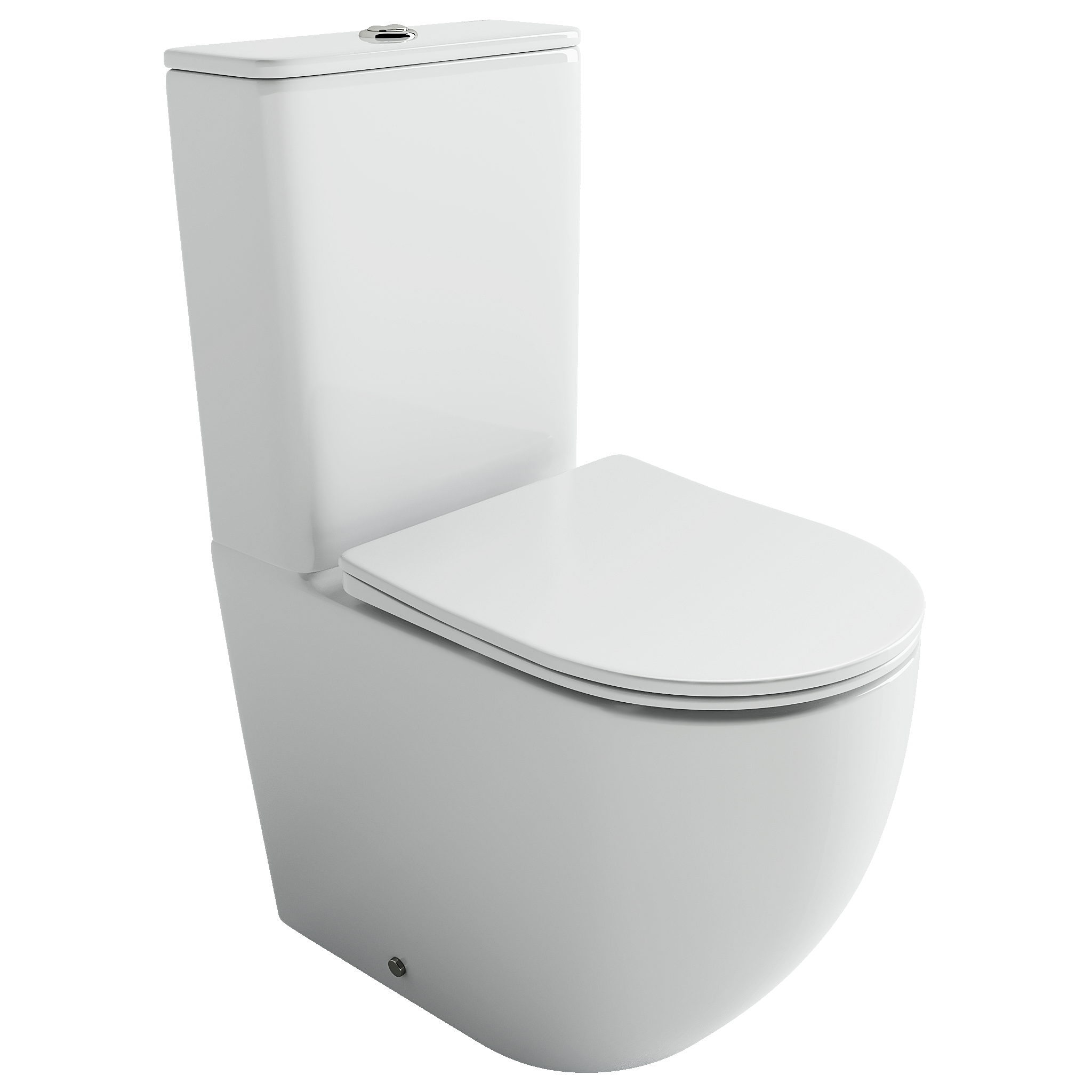 Унитаз напольный с бачком Ceramica Nova Мия (Mia) CN1801T белый с сиденьем микролифт смыв торнадо