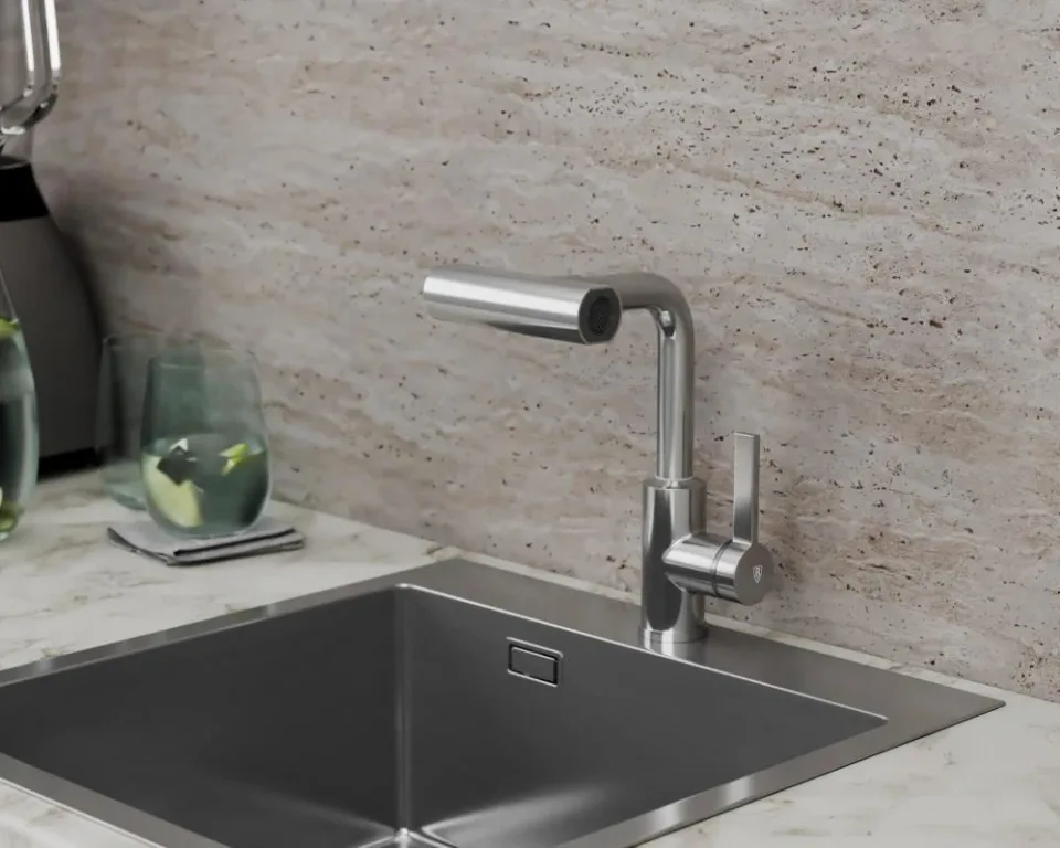 Смеситель Rush Tinos TI3732-17 для кухни с мультифункциональным изливом хром