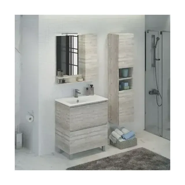 Комплект мебели Comforty Верона 75 дуб белый (раковина Comforty 75Е)