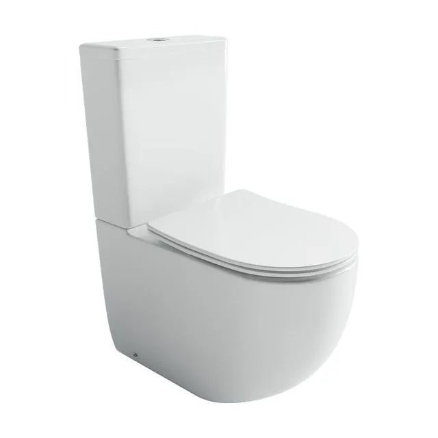Унитаз напольный с бачком Ceramica Nova Метрополь (Metropol) CN4001T белый с сиденьем микролифт смыв торнадо