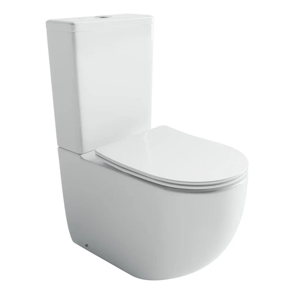 Унитаз напольный с бачком Ceramica Nova Метрополь (Metropol) CN4001T белый с сиденьем микролифт смыв торнадо
