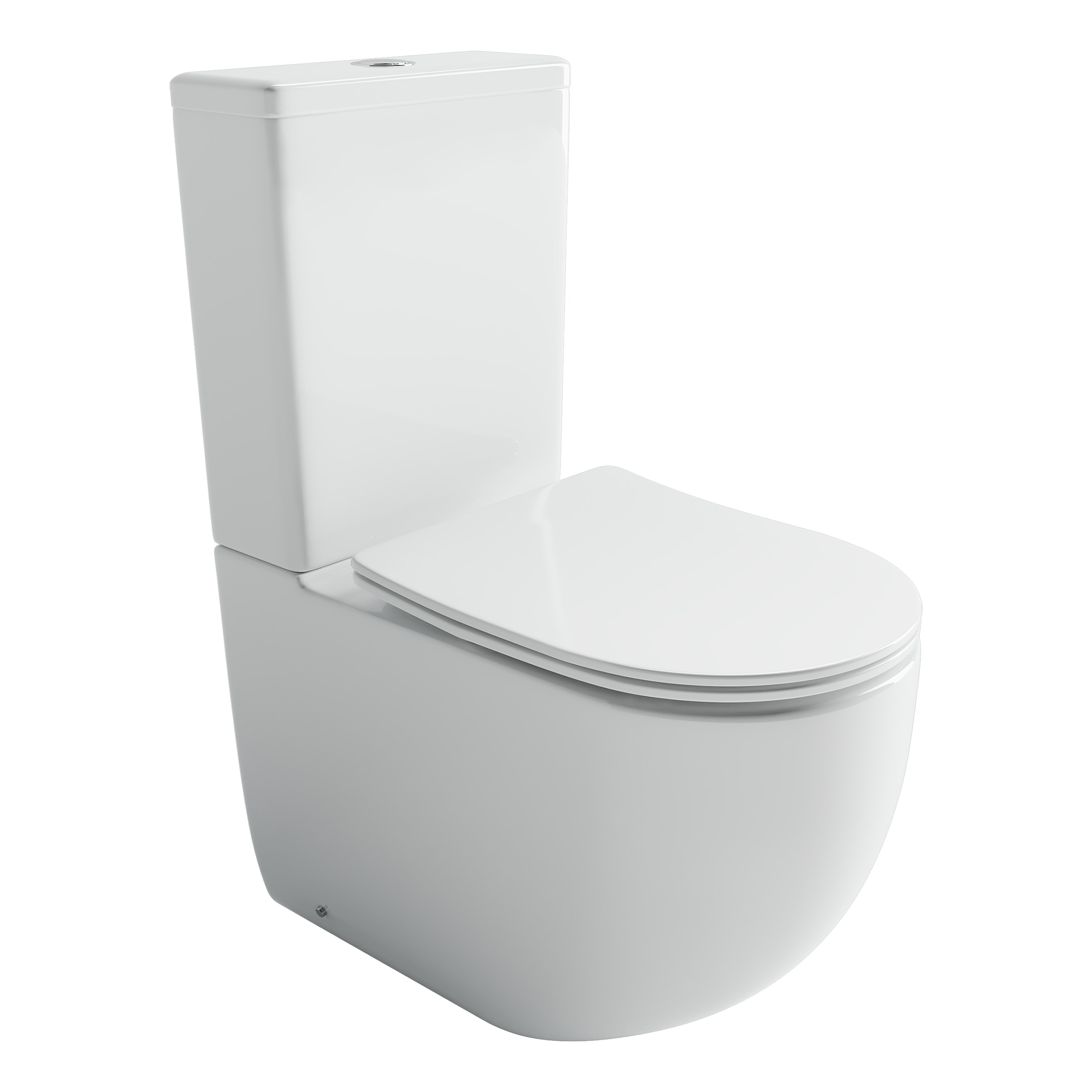 Унитаз напольный с бачком Ceramica Nova Метрополь (Metropol) CN4001T белый с сиденьем микролифт смыв торнадо