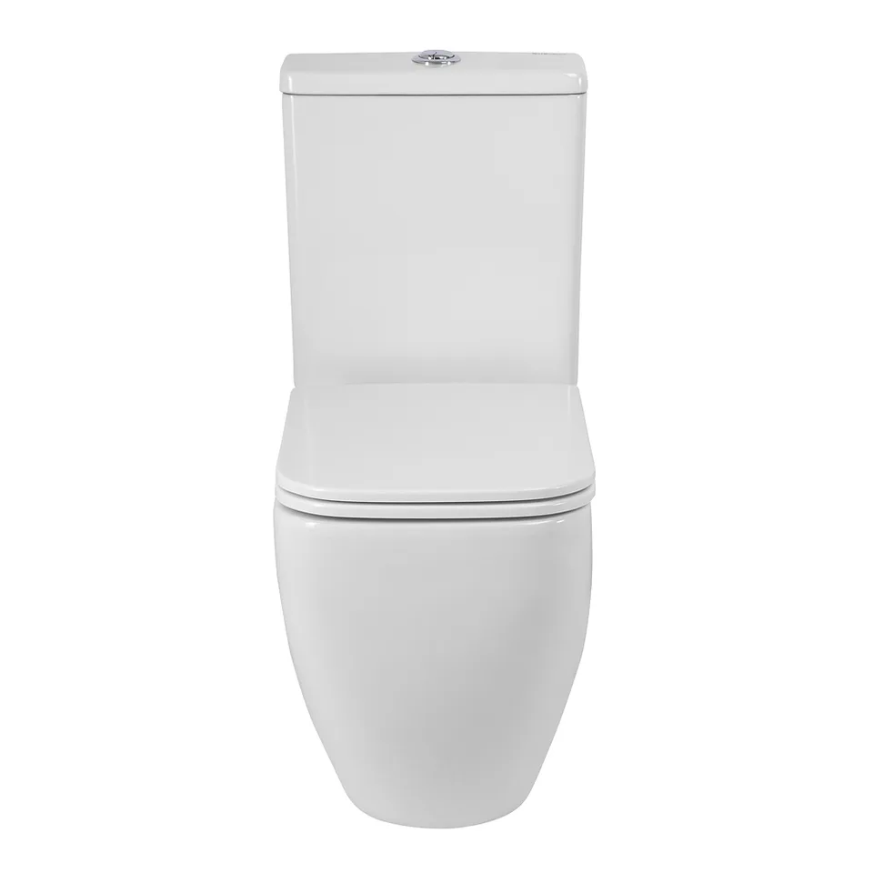 Унитаз-компакт безободковый со смывом TORNADO BelBagno LUCE-TOR BB2197CP-TOR/SC/BB2197T