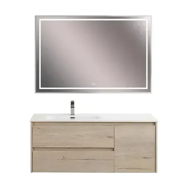 Комплект мебели BelBagno Крафт (Kraft) 120 белый дуб Галифакс левая