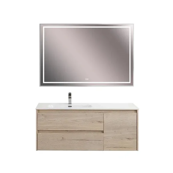 Комплект мебели BelBagno Крафт (Kraft) 120 белый дуб Галифакс левая
