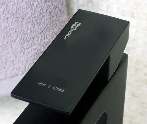 Смеситель WasserKRAFT Abens 2003 для раковины черный Soft-touch