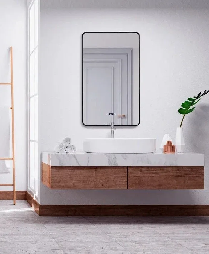 Зеркало Silver Mirrors Incanto 60*100 с Led-подсветкой сенсорный выключатель ЖК-часы