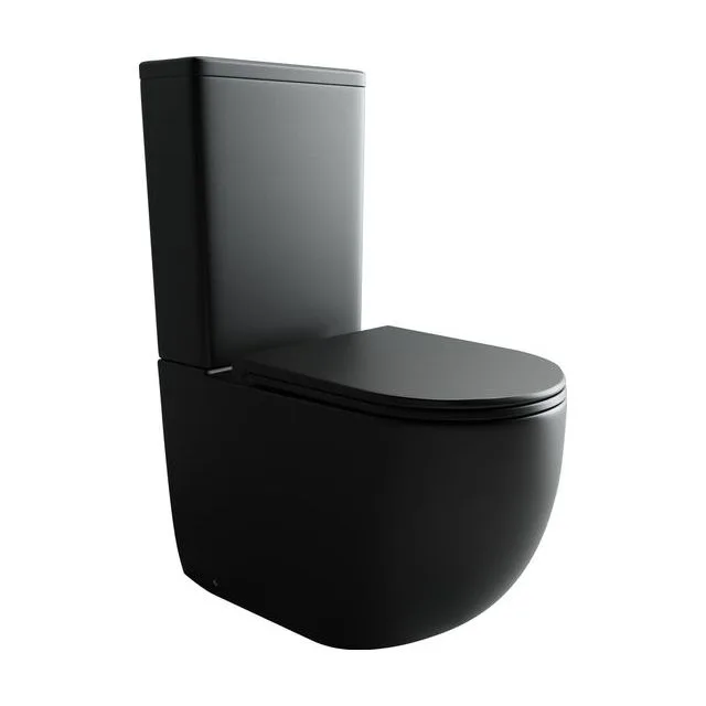 Унитаз напольный с бачком Ceramica Nova Метрополь (Metropol) CN4001MB черный матовый с сиденьем микролифт смыв воронка-водоворот