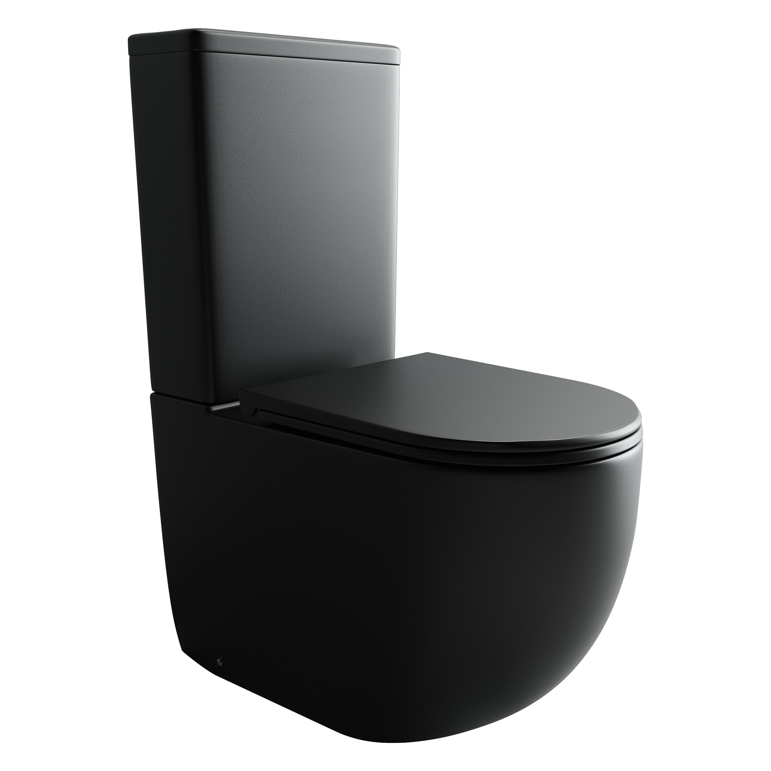 Унитаз напольный с бачком Ceramica Nova Метрополь (Metropol) CN4001MB черный матовый с сиденьем микролифт смыв воронка-водоворот