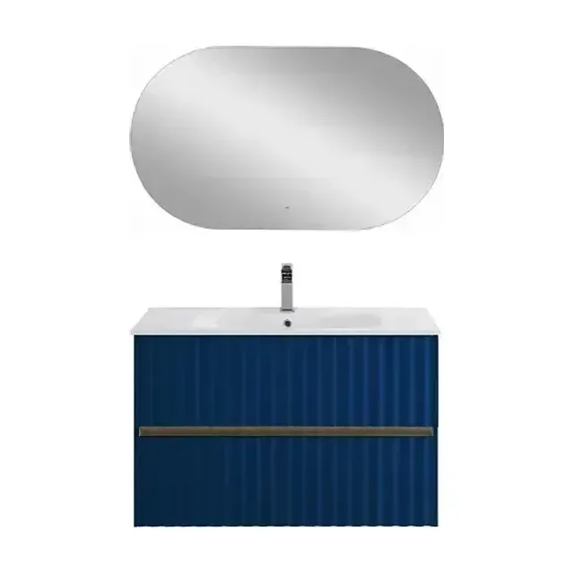 Комплект мебели Art&Max Элегант/Elegant 90 с LED подсветкой ручек сапфир
