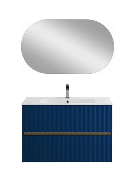 Комплект мебели Art&Max Элегант/Elegant 90 с LED подсветкой ручек сапфир
