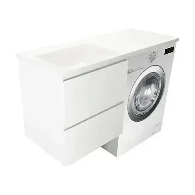 Тумба с раковиной Эстет Dallas Luxe 150 L подвесная 2 ящика белая ФР-00009685