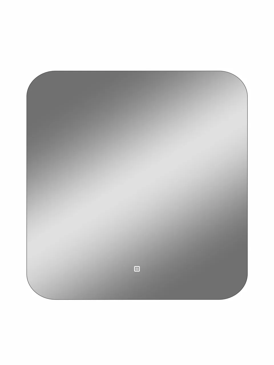 Зеркало Zled-B с LED-подсветкой, 80*80см, прямоугольное