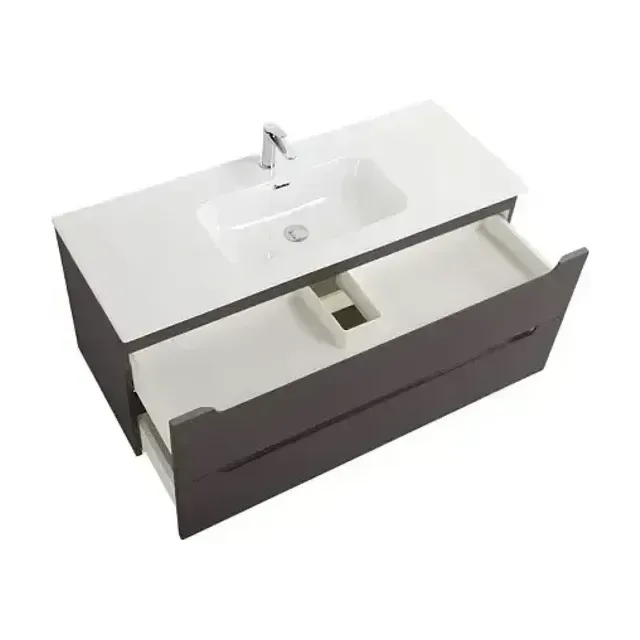 Тумба с раковиной BelBagno Этна (Etna) 120 темно-серая матовая (раковина BB1200ETL)