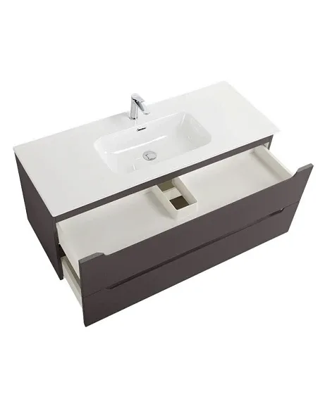 Тумба с раковиной BelBagno Этна (Etna) 120 темно-серая матовая (раковина BB1200ETL)