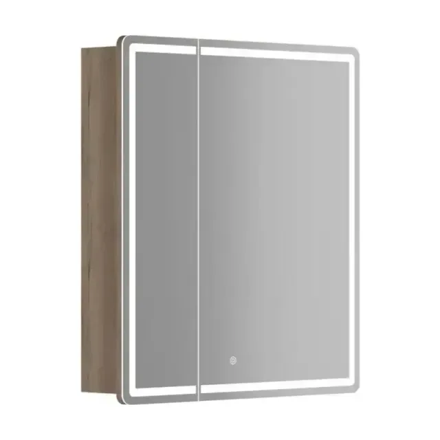 Зеркало-шкаф Sancos Mirror 69*74 с Led подсветкой дуб галифакс натуральный