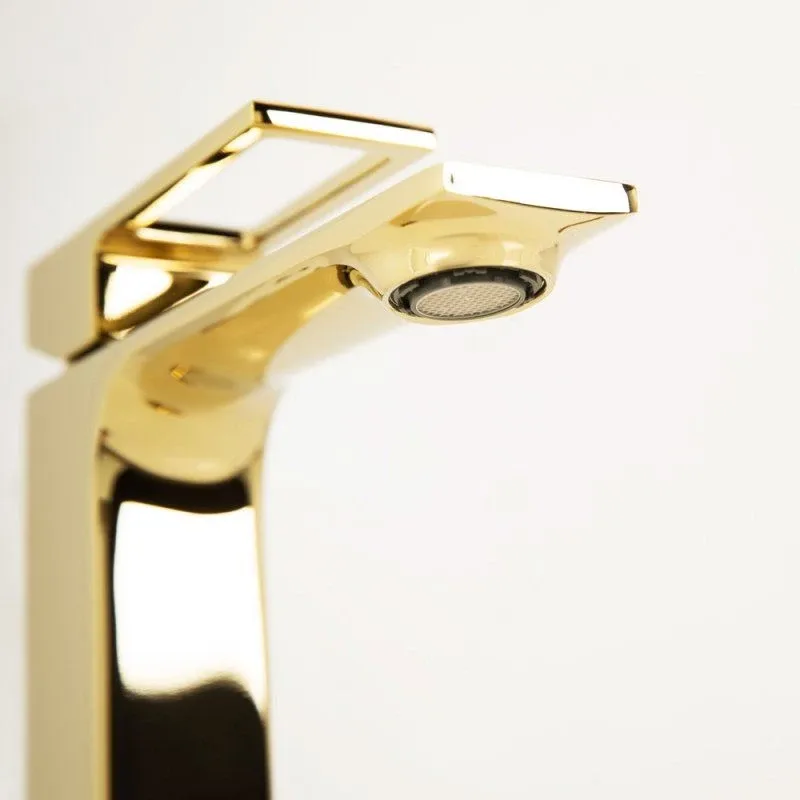 Смеситель BelBagno Луче (Luce) LUC-LVM-ORO для раковины,золото