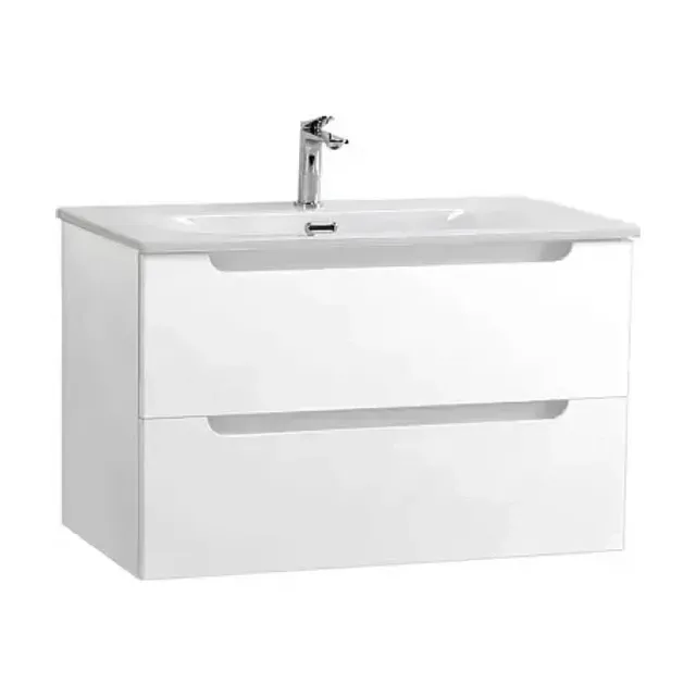Тумба с раковиной BelBagno Этна (Etna) 90 белая матовая (раковина BB-8099-90)