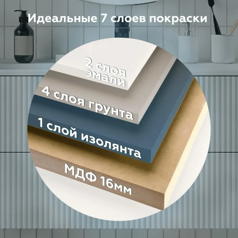 Тумба под раковину Prato Бьянко 100 белая матовая
