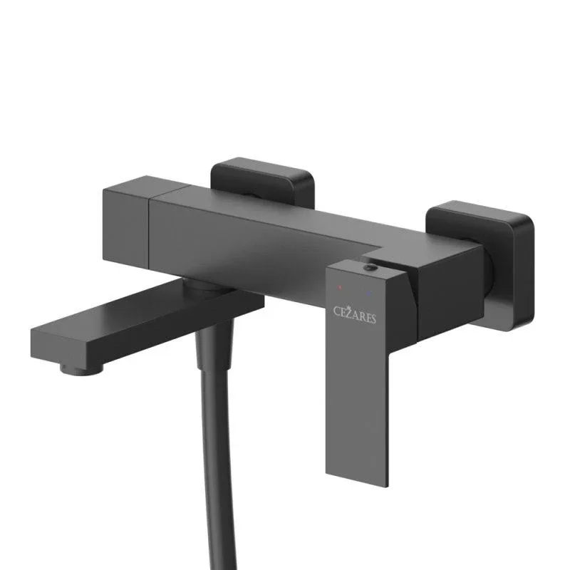 Смеситель Cezares Движение (Slider) SLIDER-VD-NOP для ванны и душа черный матовый