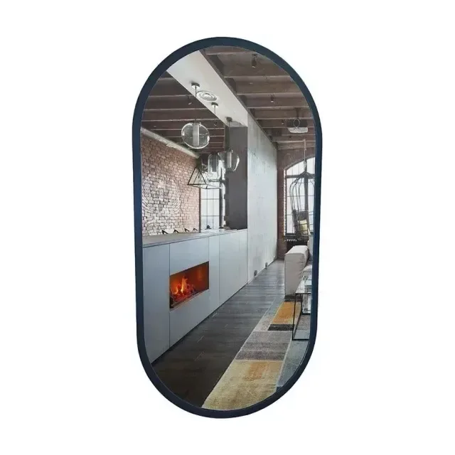 Зеркало Silver Mirrors Виола-лофт 50*100 в пластиковой раме черное
