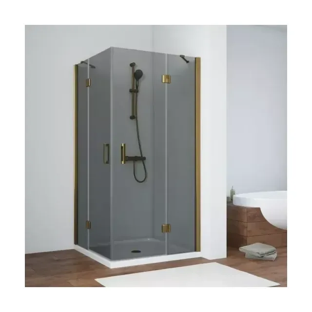 Душевой уголок AFA TUR NOVO h1890 120 05 07, профиль бронза, стекло графит