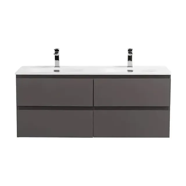 Тумба с раковиной BelBagno Крафт (Kraft) 120 с четырьмя ящиками темно-серая матовая (раковина BB-8099-120-2)