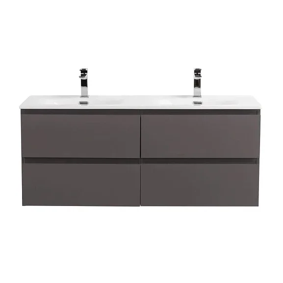 Тумба с раковиной BelBagno Крафт (Kraft) 120 с четырьмя ящиками темно-серая матовая (раковина BB-8099-120-2)
