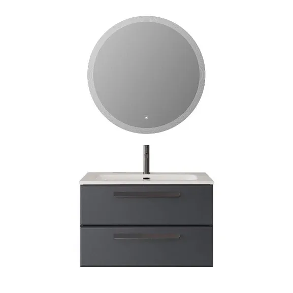 Комплект мебели Cezares Эко-Кер (Eco-Cer) 80 графит (раковина CZR-8073-80)
