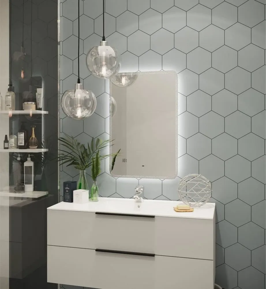 Зеркало Art&Max Мессина/Messina 50*70 с подсветкой