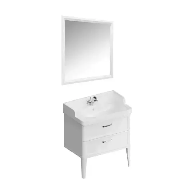 Комплект мебели Kerama Marazzi Pompei 80 напольный белый глянец, 2 ящика